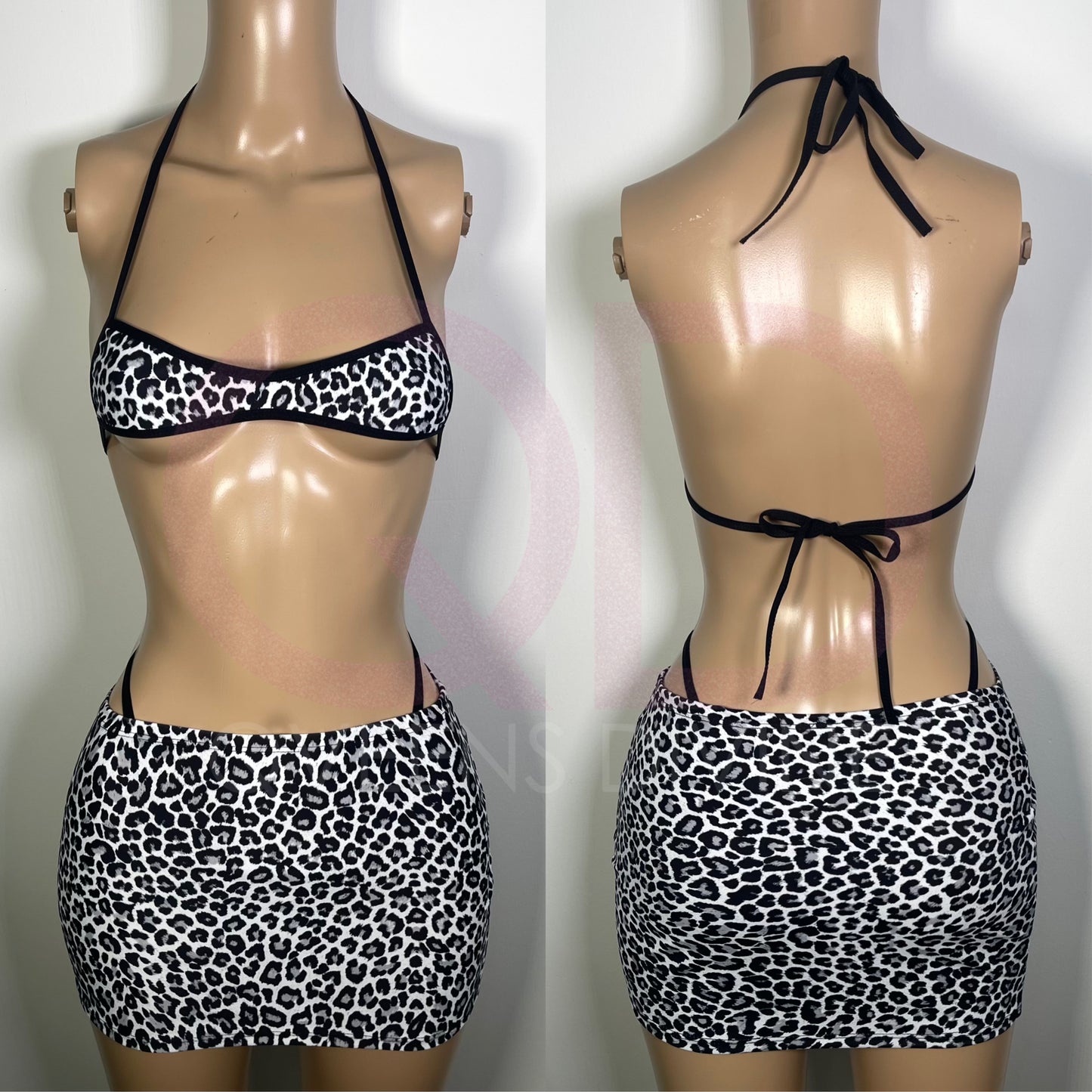 Noir Low Rise Bodycon Skirt