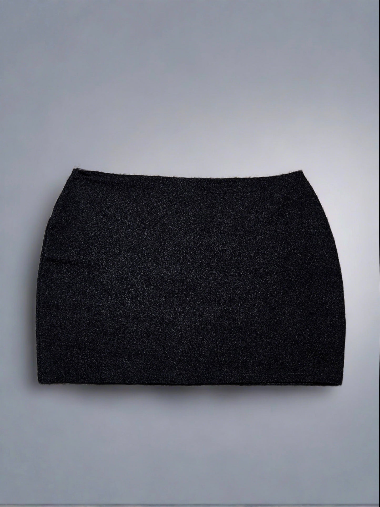 Black Mid Rise Mini Skirt